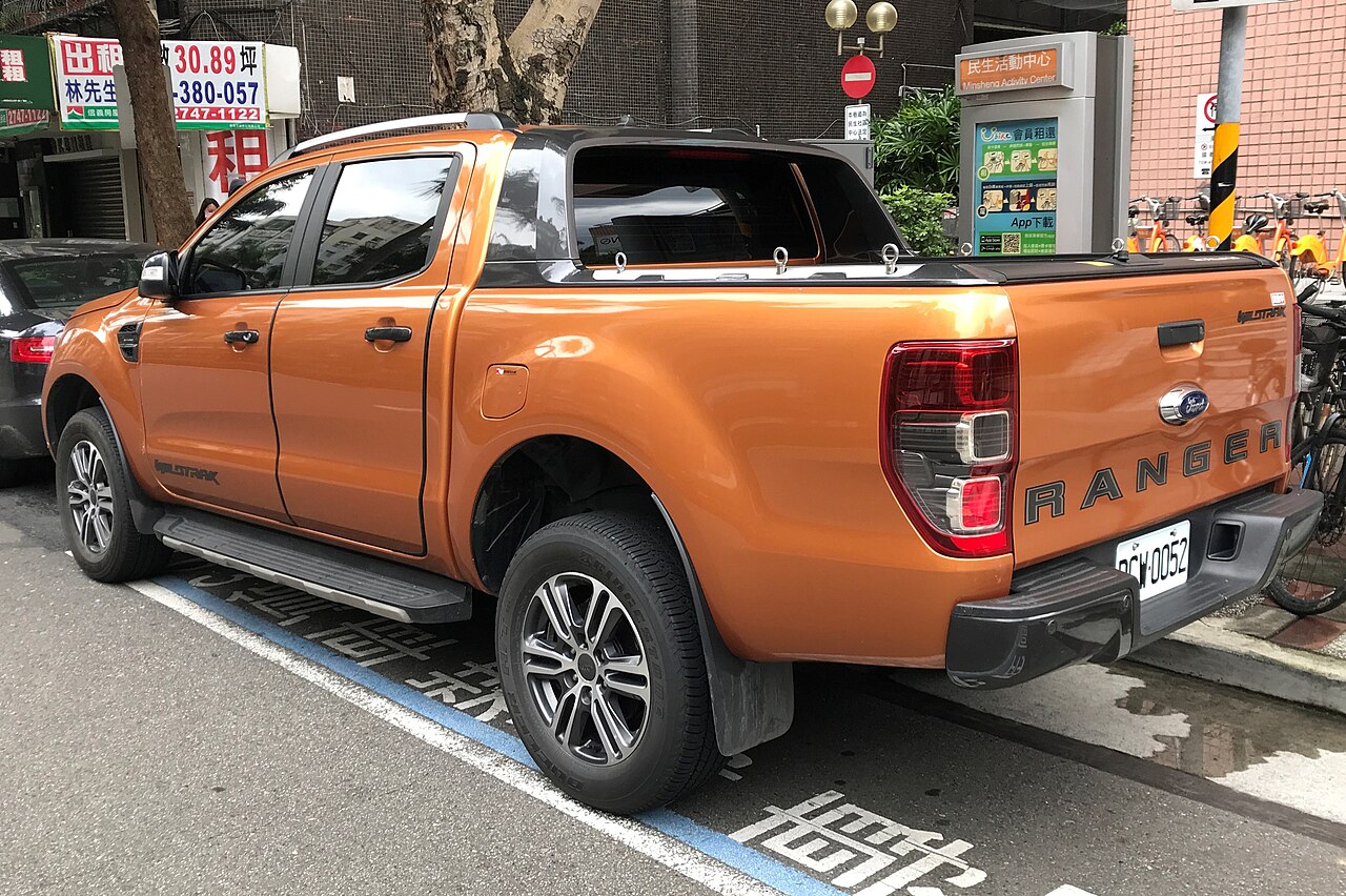 2021 Ford Ranger Wildtrak — rear three-quarter view