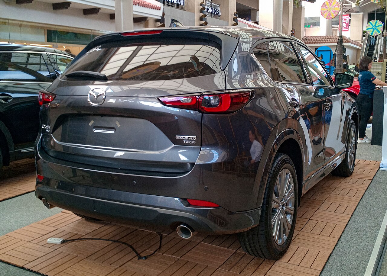 2019 Mazda CX-5 — rear three-quarter view